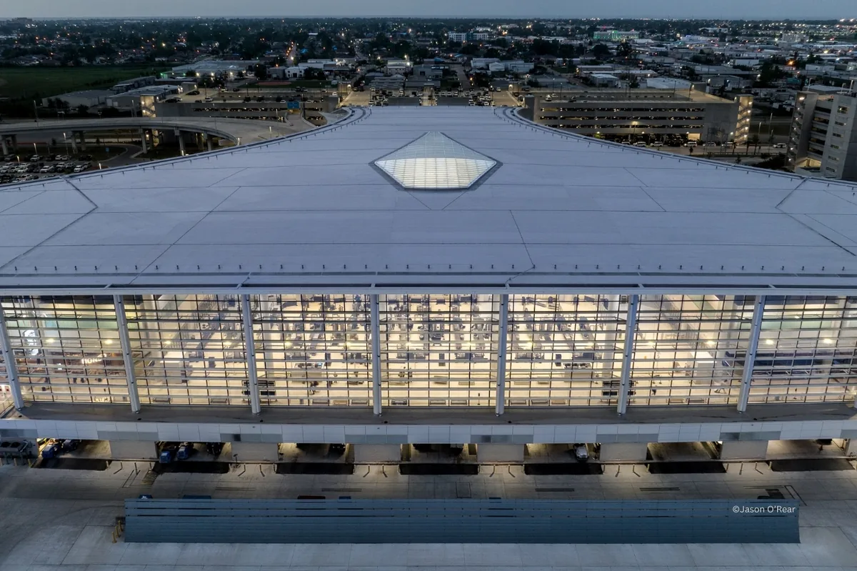 Tulipan helps airports — commercial, general aviation, and regional — fund landside and airside improvements. Client in image: Louis Armstrong New Orleans International Airport.